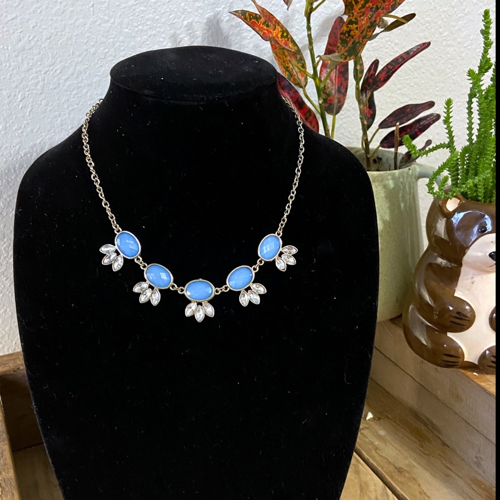 Liz Claiborne Blue Statement Necklace